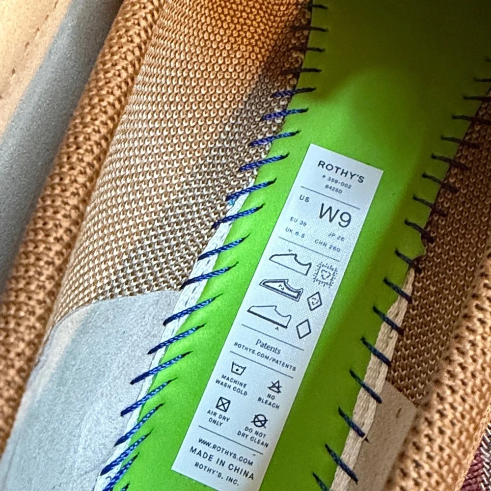 Rothy's women 9 penny loafer flats slip on tan cream business casual comfort New - Picture 5 of 8